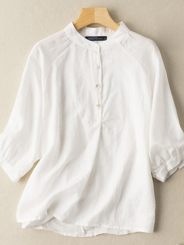 White Long Top-Tunic Work For Women