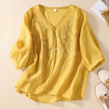 Blossom Vintage Embroidered Tunic Top