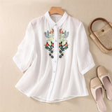 Blossom Embroidered Tunic Top