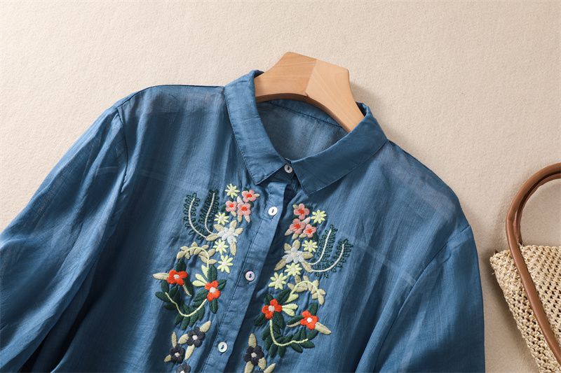 Blossom Embroidered Tunic Top